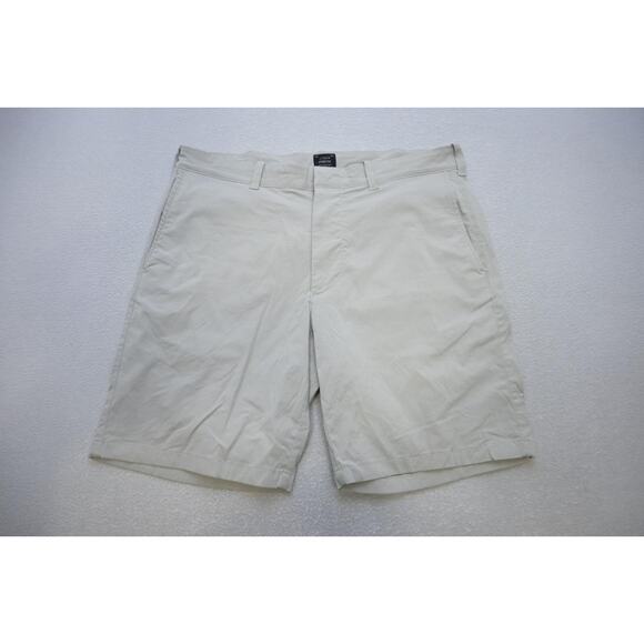 J Crew Golf Shorts Athletic Performance Stretch Gray Flat 9" INS Mens Sz 35 - Picture 2 of 4